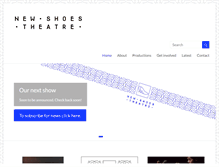 Tablet Screenshot of newshoestheatre.org.uk